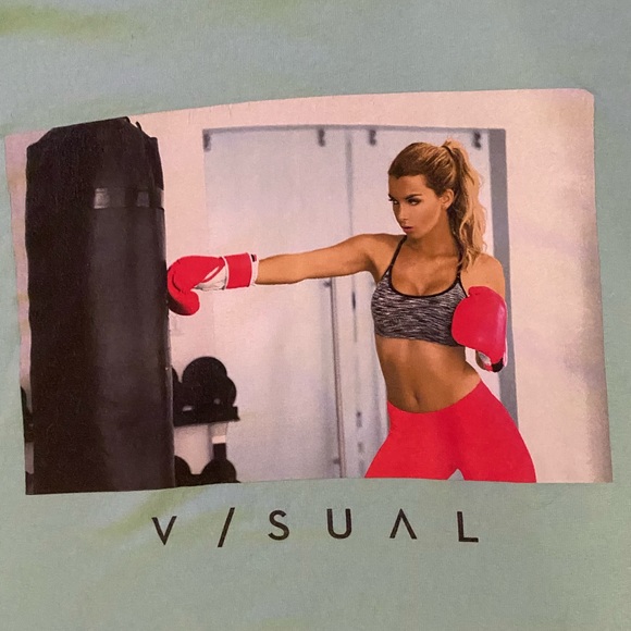 Visual Mint Green Tee - Picture 5 of 6